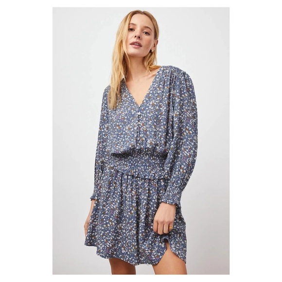 RAILS • Zana Dress in Blue Floral Ditsy - Picture 1 of 15